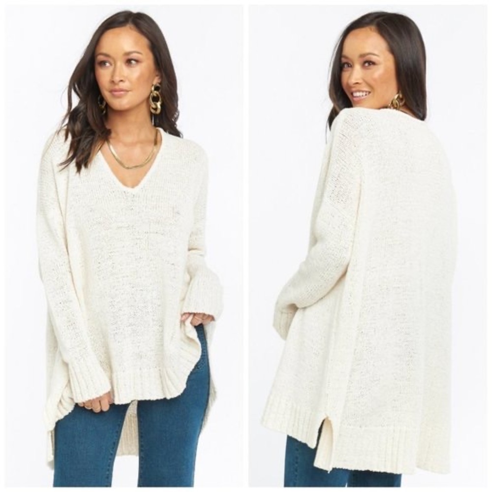 SMYM: hug me sweater cream knit size small